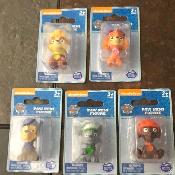 Nickelodeon Paw Patrol Mini Figure Collection 5 total - Picture 1 of 12